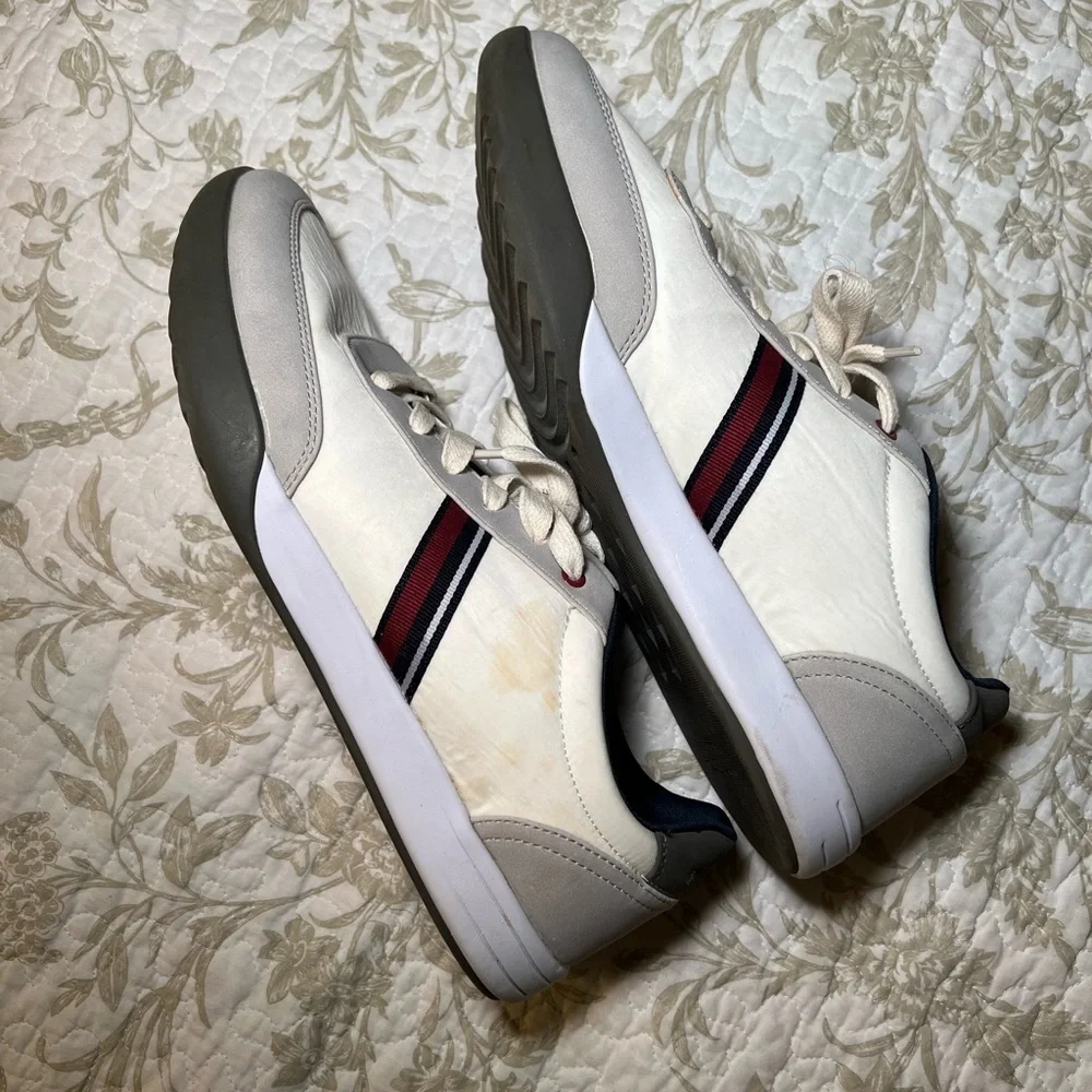 Ben Sherman White Pacer Old School Jogger Sneaker, size 12 Preppy Blokecore
